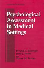 Psychological Assessment in Medical Settings