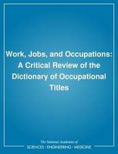 Work, Jobs, and Occupations