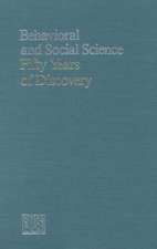 Behavioral and Social Science