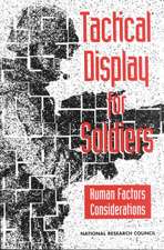 Tactical Display for Soldiers: Human Factors Considerations