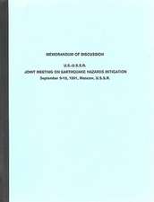 U.S.-U.S.S.R. Joint Meeting on Earthquake Hazards Mitigation: September 9-13, 1991, Moscow, U.S.S.R.