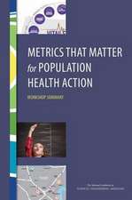 Metrics That Matter for Population Health Action