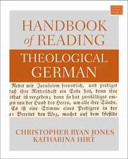 Handbook of Reading Theological German