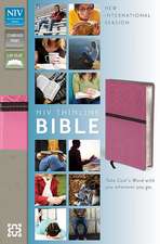 NIV, Thinline Bible, Imitation Leather, Pink/Brown, Red Letter Edition