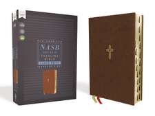 NASB, Thinline Bible, Large Print, Leathersoft, Brown, Red Letter, 1995 Text, Thumb Indexed, Comfort Print