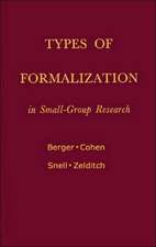 Types of Formalization in Small-Group Research