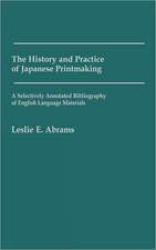 The History and Practice of Japanese Printmaking: A Selectively Annotated Bibliography of English Language Materials