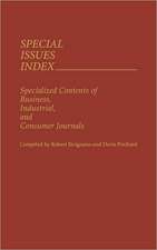 Special Issues Index: Specialized Contents of Business, Industrial, and Consumer Journals