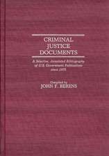 Criminal Justice Documents