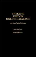 Thesauri Used in Online Databases