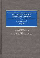 U.S. Aging Policy Interest Groups: Institutional Profiles