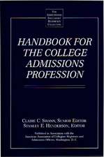 Handbook for the College Admissions Profession