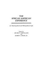 The African American Experience: An Historiographical and Bibliographical Guide