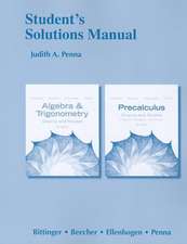 Algebra and Trigonometry: Student's Solutions Manual