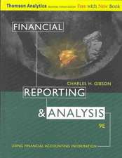 Financial Reporting and Analysis