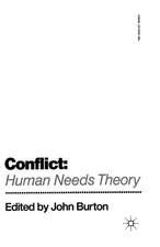 Conflict: Human Needs Theory