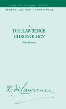 A D.H. Lawrence Chronology