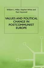 Values and Political Change in Postcommunist Europe