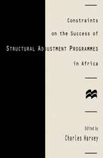 Constraints on the Success of Structural Adjustment Programmes in Africa