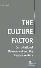 The Culture Factor: Cross-National Management and the Foreign Venture