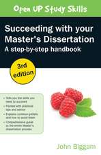 Succeeding with your Master's Dissertation: A Step-by-Step Handbook