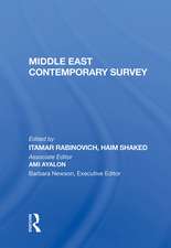 Middle East Contemporary Survey, Volume Xi, 1987