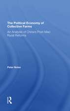 The Political Economy Of Collective Farms: An Analysis Of China's Postmao Rural Reforms