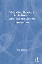 What Great Principals Do Differently: Twenty Things That Matter Most