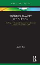 Modern Slavery Legislation: Drafting History and Comparisons between Australia, UK and the USA