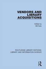 Vendors and Library Acquisitions