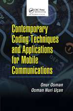 Contemporary Coding Techniques and Applications for Mobile Communications