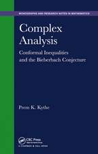 Complex Analysis: Conformal Inequalities and the Bieberbach Conjecture