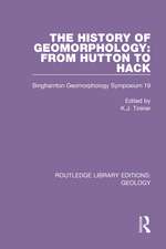 The History of Geomorphology