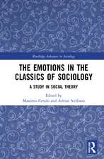 The Emotions in the Classics of Sociology: A Study in Social Theory