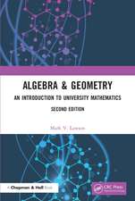 Algebra & Geometry