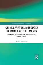 China's Virtual Monopoly of Rare Earth Elements: Economic, Technological and Strategic Implications