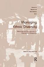 Managing Ethnic Diversity: Meanings and Practices from an International Perspective