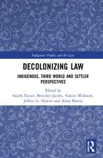 Decolonizing Law: Indigenous, Third World and Settler Perspectives