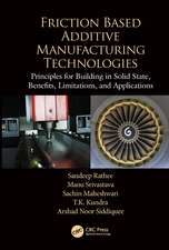 Friction Based Additive Manufacturing Technologies: Principles for Building in Solid State, Benefits, Limitations, and Applications