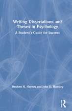 Writing Dissertations and Theses in Psychology: A Student’s Guide for Success