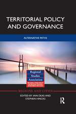 Territorial Policy and Governance: Alternative Paths