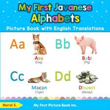 My First Javanese Alphabets Picture Book with English Translations