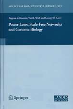 Power Laws, Scale-Free Networks and Genome Biology