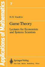 Game Theory: Lectures for Economists and Systems Scientists