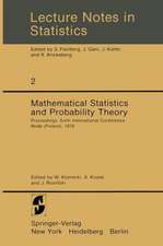 Mathematical Statistics and Probability Theory: Proceedings, Sixth International Conference, Wisła (Poland), 1978