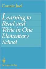 Learning to Read and Write in One Elementary School