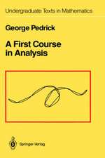 A First Course in Analysis