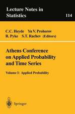 Athens Conference on Applied Probability and Time Series Analysis: Volume I: Applied Probability In Honor of J.M. Gani