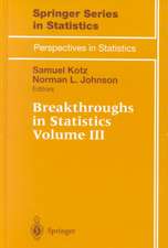 Breakthroughs in Statistics: Volume III