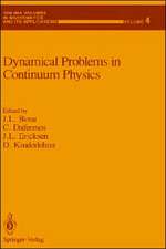 Dynamical Problems in Continuum Physics